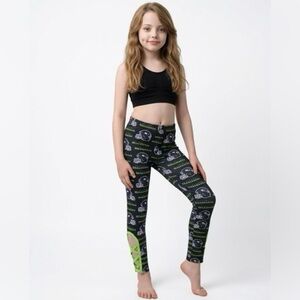 Football Seattle Seahawks Blue and Green Patterned Leggings Preloved 4T